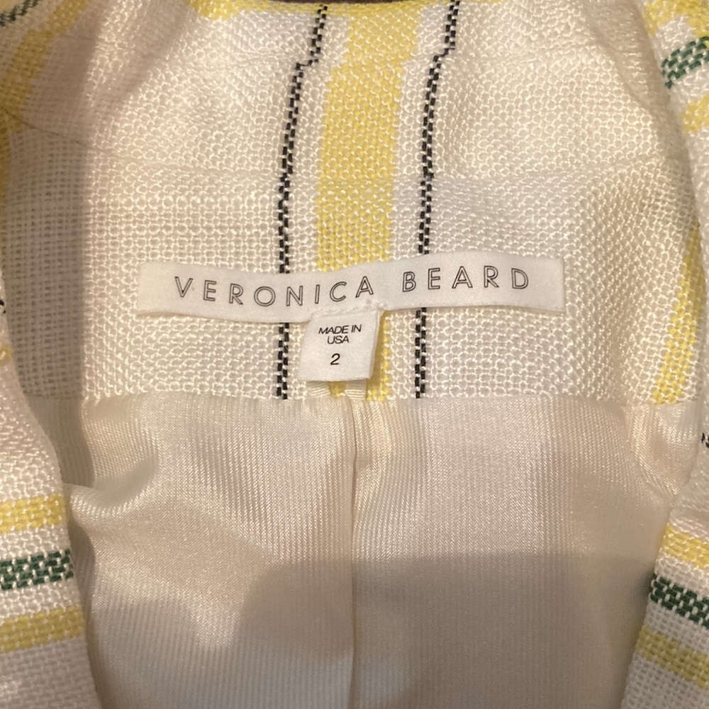 Veronica Beard Yellow Green Schoolboy Blazer| Sz 2 - Picture 11 of 12